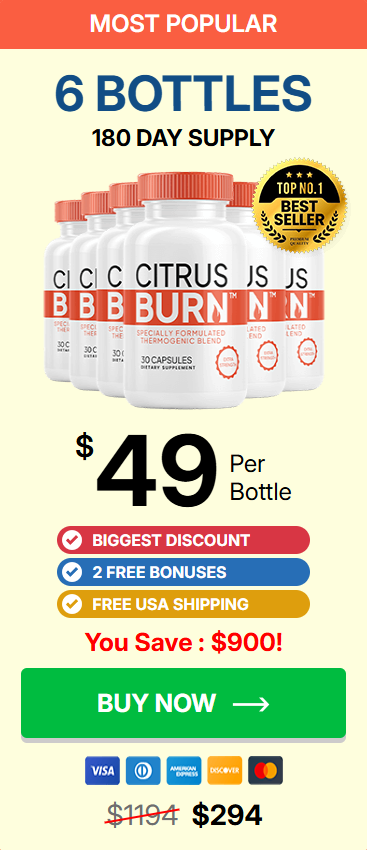 CitrusBurn 6 Bottle Package