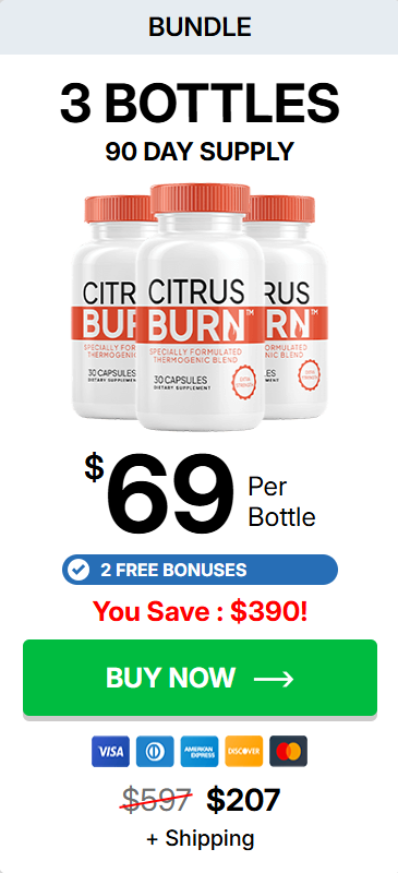 CitrusBurn 3 Bottle Package